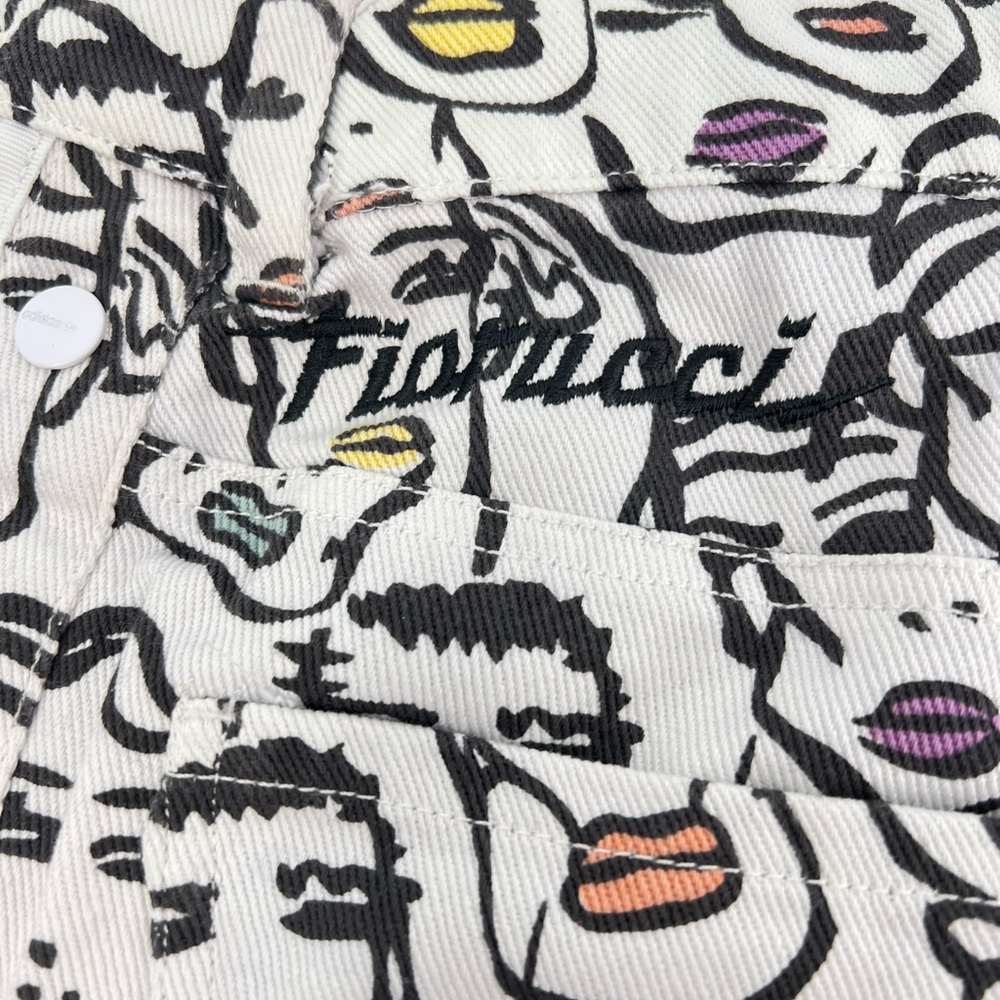 Adidas x Fiorucci Face Highlight Denim Shorts small - Picture 8 of 9